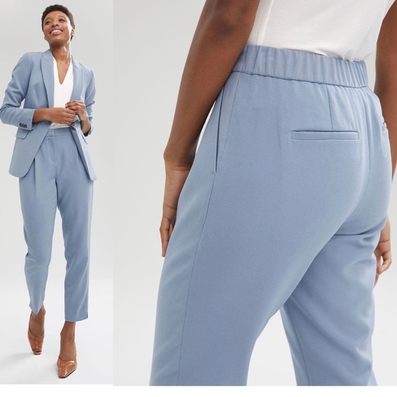 BLUE Tapered Pant With Elastic Back Sz 6 NWOT - Picture 2 of 12